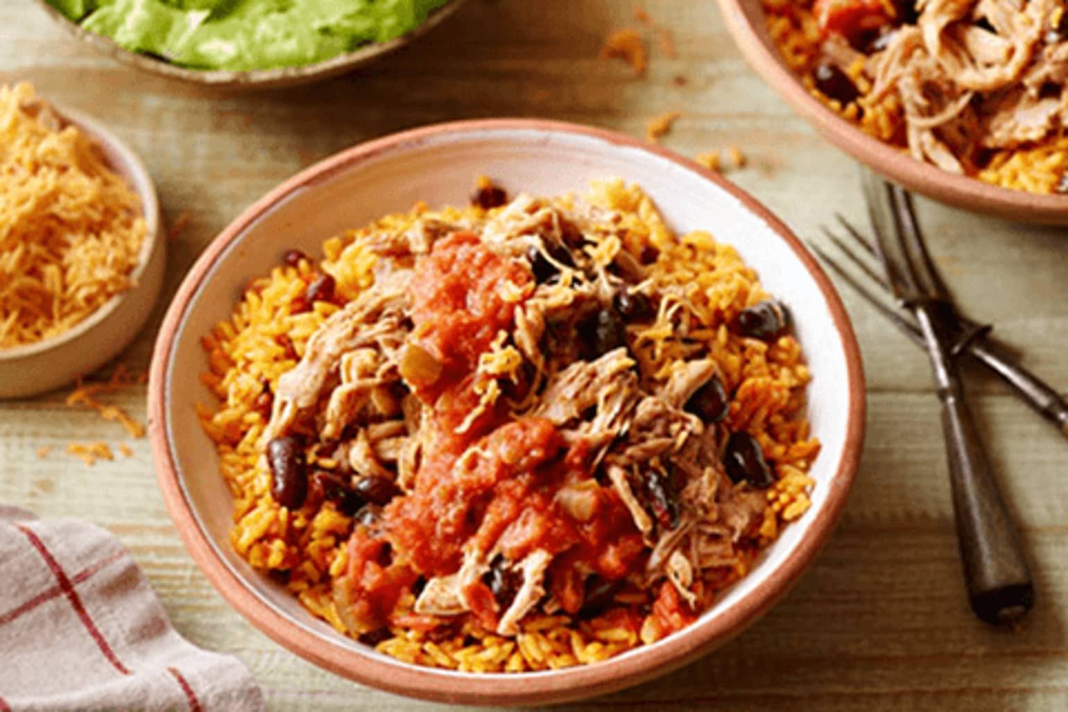 Slow-Cooker Pork Burrito Bowls